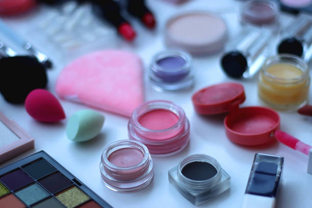 istock Various Beauty Products on White Background 2150258983