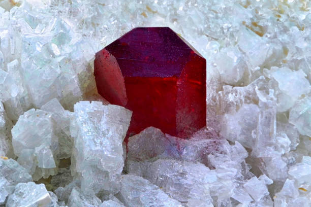 istock Cinnabar, Quartz, and Dolomite crystals 2150259026
