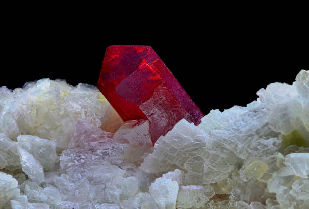 istock Cinnabar, Quartz, and Dolomite crystals 2150259027