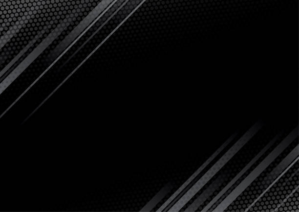 istock Abstract gray line and black background for business card, cover, banner, flyer. Vector illustration 2150260170
