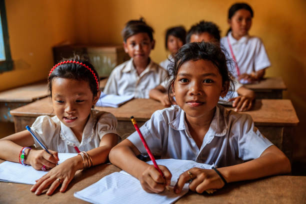 istock Cambodian school children during class, Tonle Sap, Cambodia 2150264484