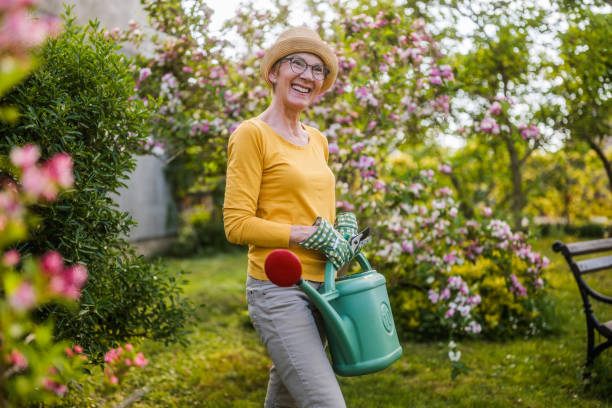 istock Senior woman gardening 2150268132