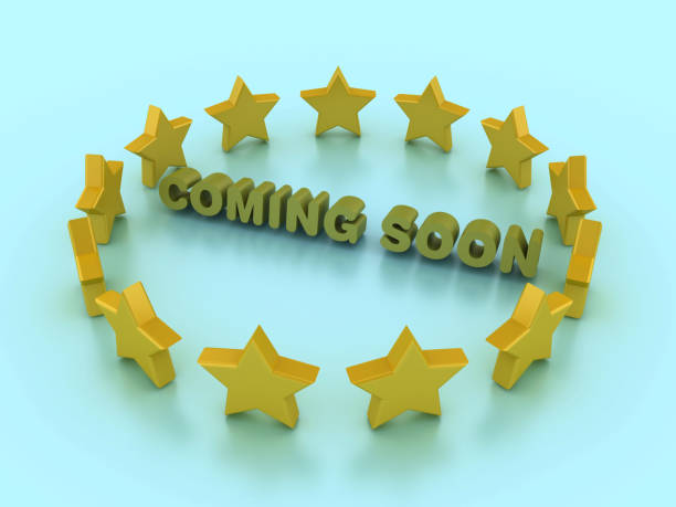 istock 3D Stars with Coming Soon Phrase 2150269252