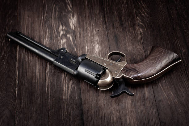istock Old West gun. Percussion Army Revolver 2150270663