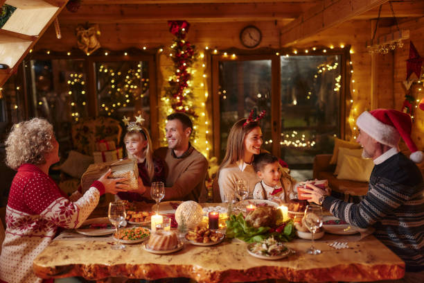 istock Exchanging gifts on Christmas dinner! 2150270864