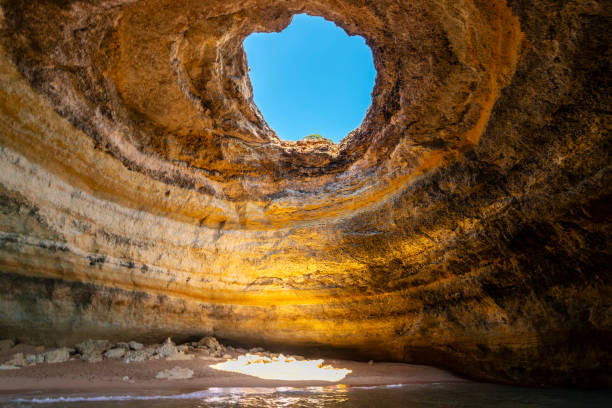 istock Inside Benagil caves from the sea. 2150273813