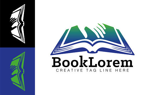 Vector Illustration of Book or Library Template Symbol for Bookstores and Publishers
