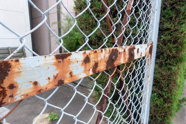 old rusty fence photo