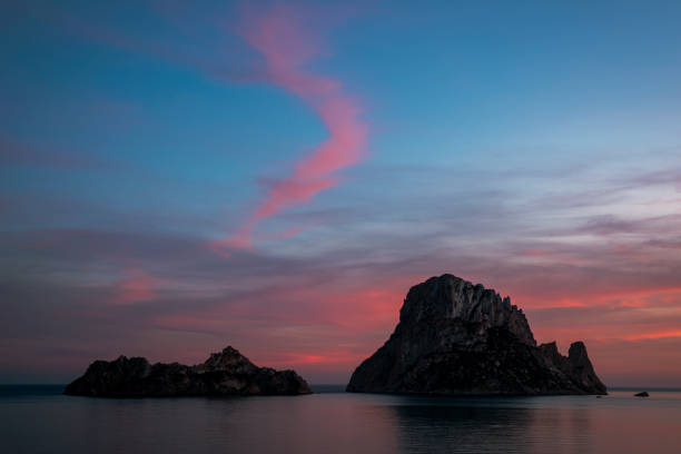 istock Es Vedra island red sunset 2150279655