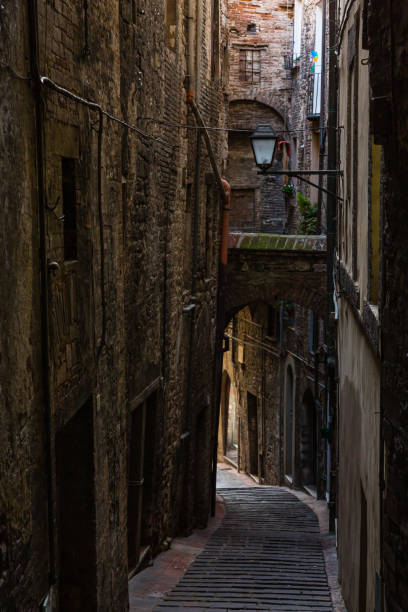 istock Back alley of Perugia, Italy 2150281941
