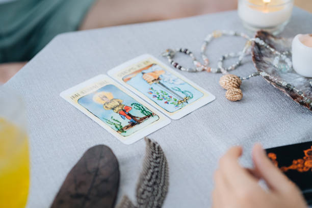 istock A bald woman reading tarot 2150282016