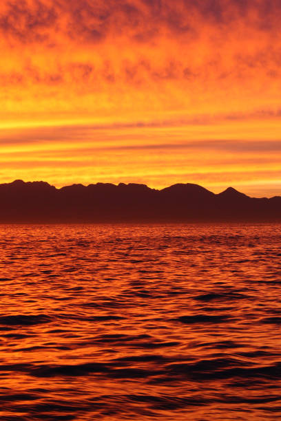 False Bay at sunrise, South Africa