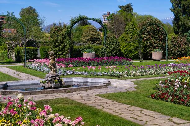 istock View of the Stresa botanical gardens in springtime 2150286555