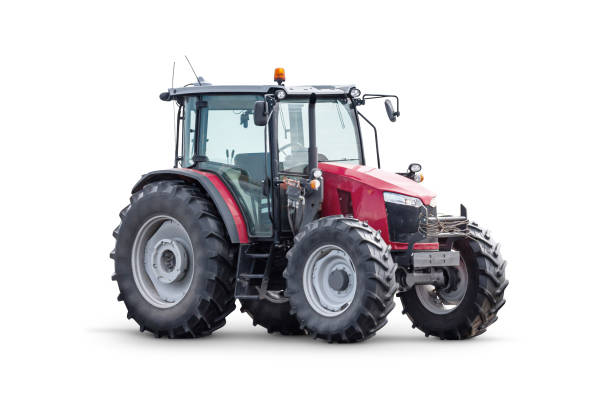 istock Modern wheeled tractor isolated on white background 2150287762