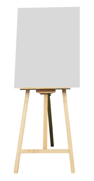 istock Wooden drawing board isolated on white background with clipping path 2150289348