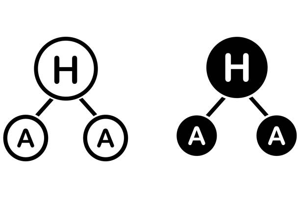 istock AHA acid icon Alpha hydroxy acid symbol. Face serum or solution sign. Dermal and beauty pictogram. 2150299724