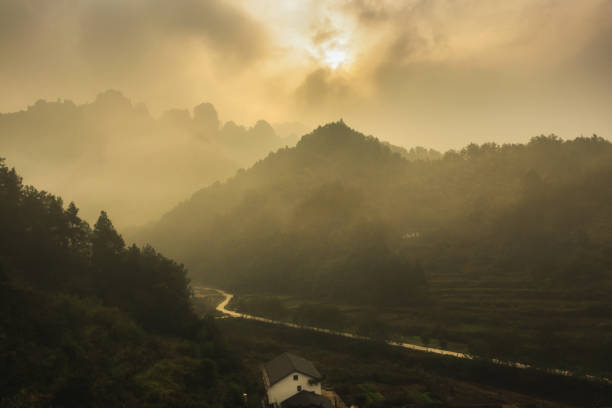 sunrise over the mountains