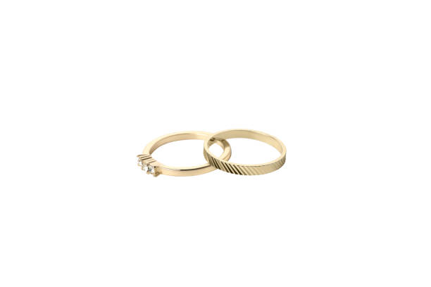 istock PNG, traditional wedding rings isolated on white background. 2150311472