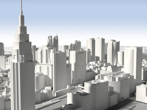 3DCG of the main urban area of Shinjuku Ward