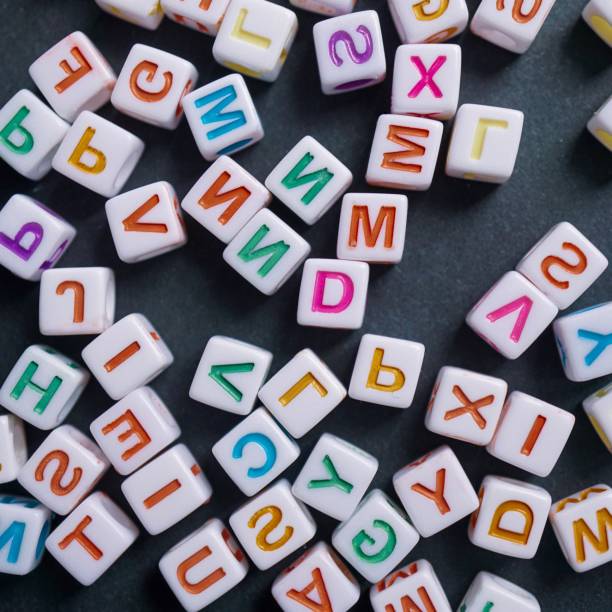 istock Colorful letter cubes, toy and education 2150315076
