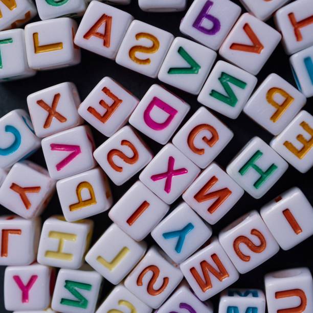 istock Colorful letter cubes, toy and education 2150315090