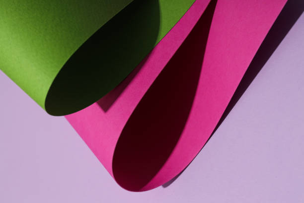 istock Mockup, abstraction, colorful colored paper, top view 2150316150