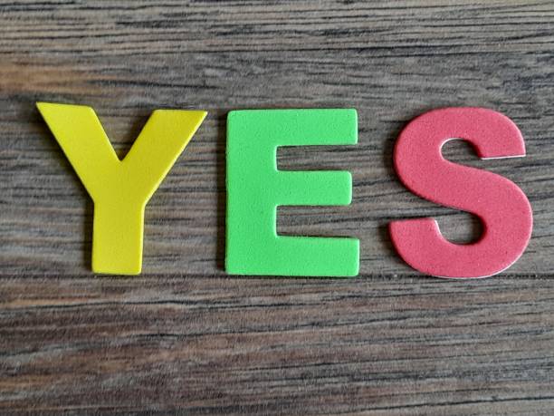 istock Yes subtitle with colorful letters 2150316424