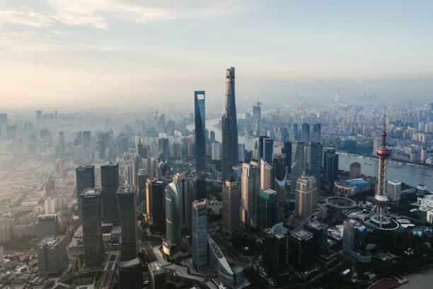 istock Aerial View of Shanghai Skyline 2150317619
