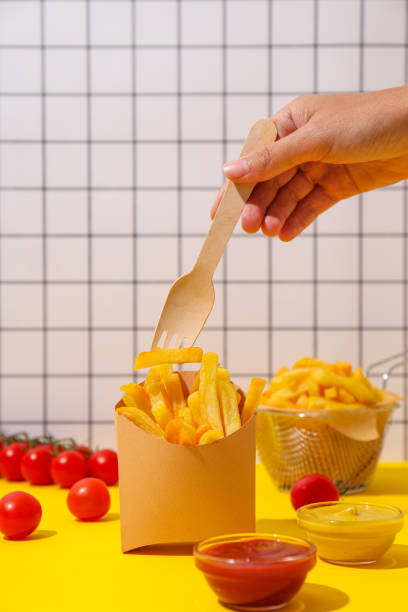 istock Fried potato, tasty and fast food concept 2150319264