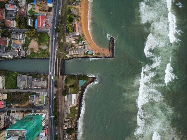 istock Urban Meets Ocean: Aerial View of Coastal Harmony 2150320688