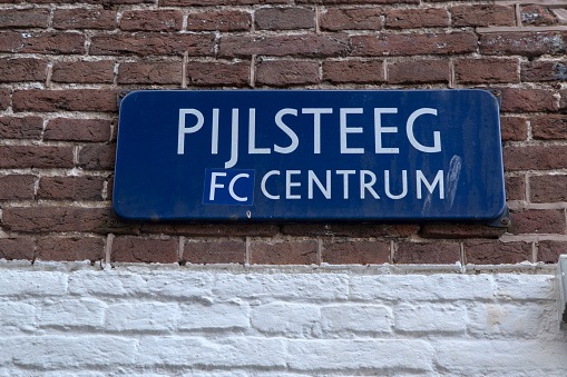 Street Sign Pijlsteeg At Amsterdam The Netherlands 22-4-2024