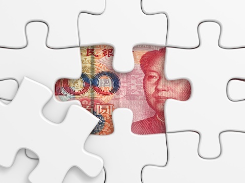 Chinese yuan money finance puzzle