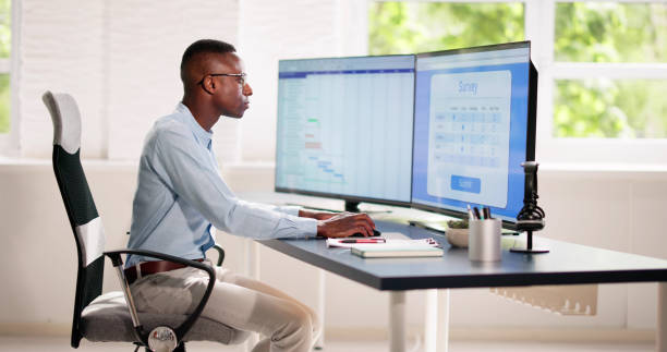 istock African Man Filling Online Survey Form 2150331416