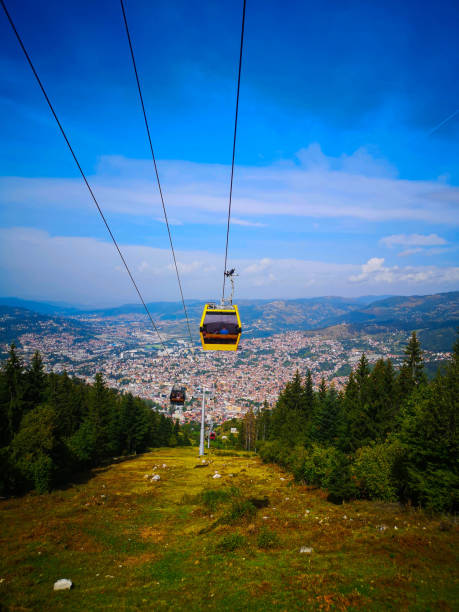 istock Cable car in city Sarajevo 2150331517