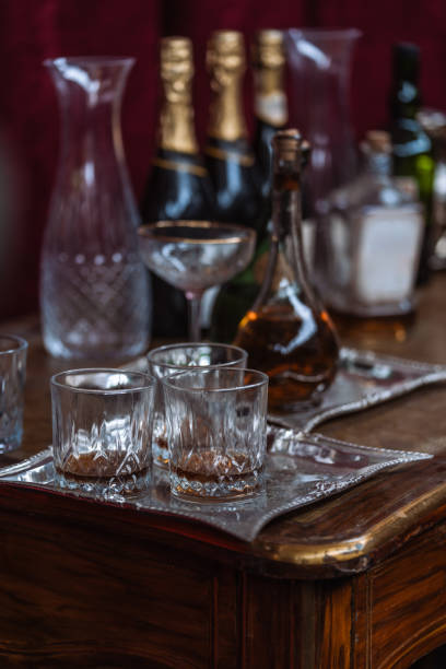istock Champagne in an ice bucket and other beverages 2150333661