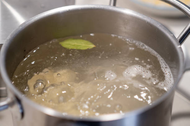 istock In a pot, colorful dumplings are being boiled. Preparing lunch or dinner 2150344322