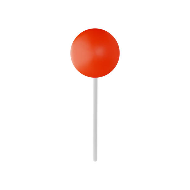 istock 3D traffic sign icon in the form of a red circle on an iron station 2150345993