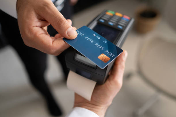 istock Contactless Payment By Credit Card And Pos Terminal 2150347717