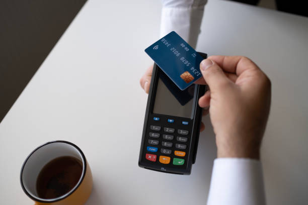 istock Contactless Payment By Credit Card And Pos Terminal 2150347728