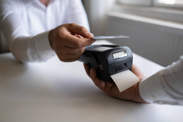 istock Contactless Payment By Credit Card And Pos Terminal 2150347731