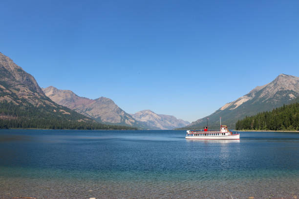 istock Boat on Lake Louise 2150350219