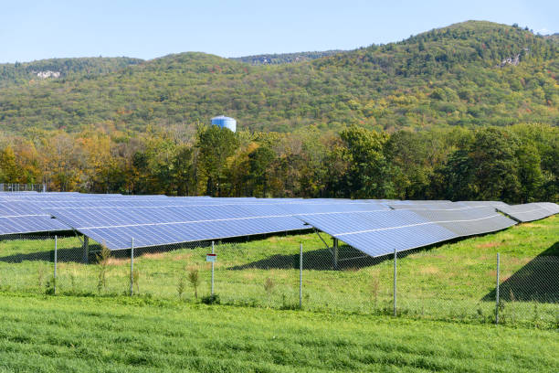 istock Solar power station in a mountain scenery in autumn 2150351140