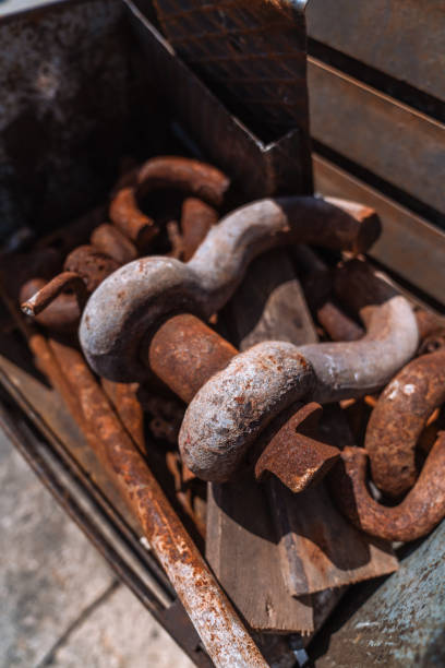 Iron, Simplicity, Textured, Old, Equipment, Fasten, Connection, Worn, Copper Patina, Damaged, Hardware Store, Old Bolt Nut Box
