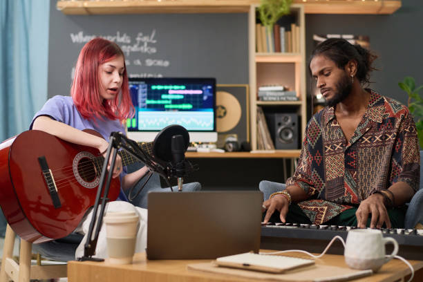 istock Musical duet creating new songs 2150358476