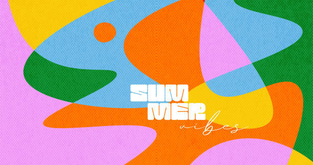 Creative background of summer bold juicy covers. Modern abstract art design with liquid shapes with overlay effect. Vector textured Template for celebration, ads, branding, banner, cover, label Creative background of summer bold juicy covers. Modern abstract art design with liquid shapes with overlay effect. Vector textured Template for celebration, ads, branding, banner, cover, label. paper layer abstract stock illustrations