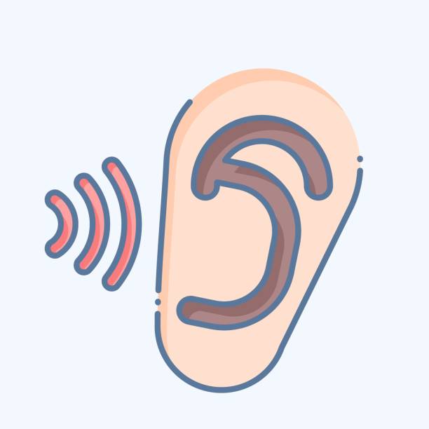 istock Icon Otology. related to Medical Specialties symbol. doodle style. simple design illustration 2150369031