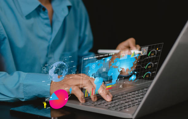 istock young businessperson using big data analysis and cloud technology to collect customer data and display on application dashboard from digital tablet to understand sale forecast and marketing plan. 2150369256