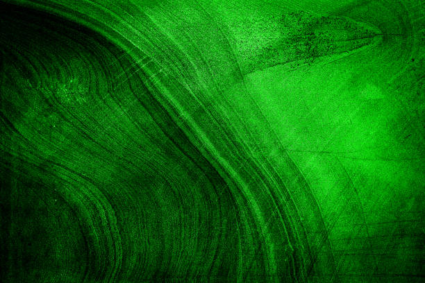 istock Waves background illustration with dark green 2150370582