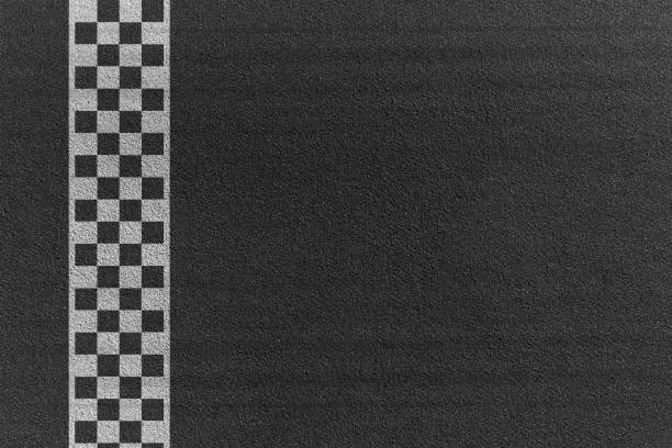 Finish line racing background top view