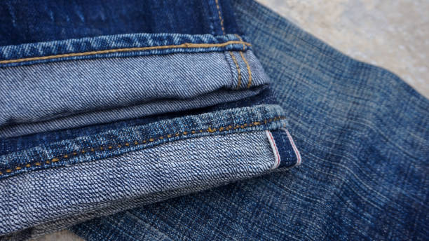 istock Folded hem of selvedge jeans 2150372468